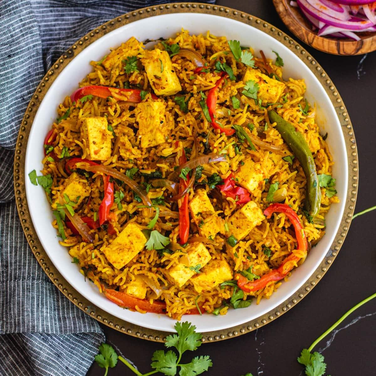 KADHAI PANEER BIRYANI